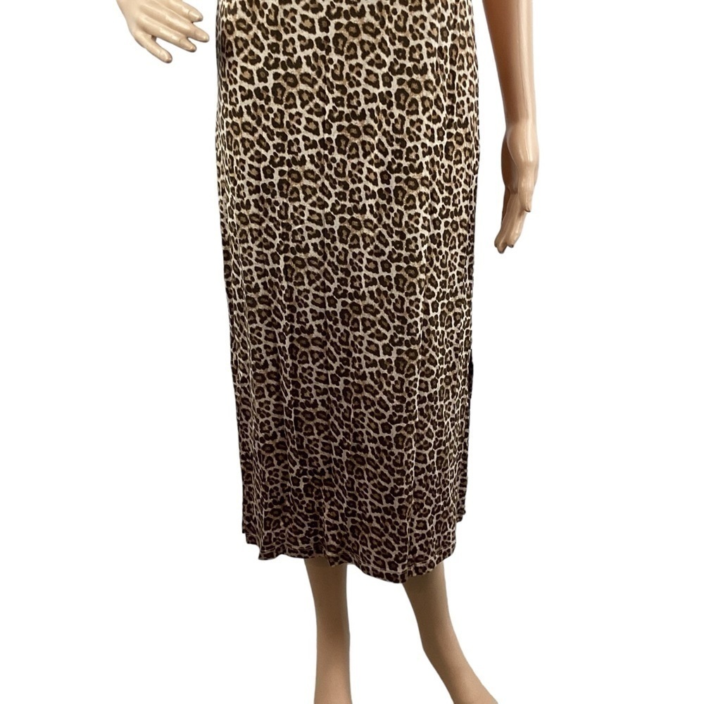 H&M Sleeveless Jersey Dress Size S Leopard Print - Picture 3 of 7
